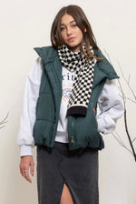 Load image into Gallery viewer, For Your Information Teal Puffer Vest
