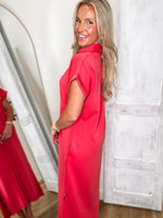 Load image into Gallery viewer, Found You Coral Luxe Knit Maxi Dress
