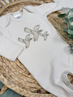 Load image into Gallery viewer, Mallard duck baby footie | Baby Boy Outfit
