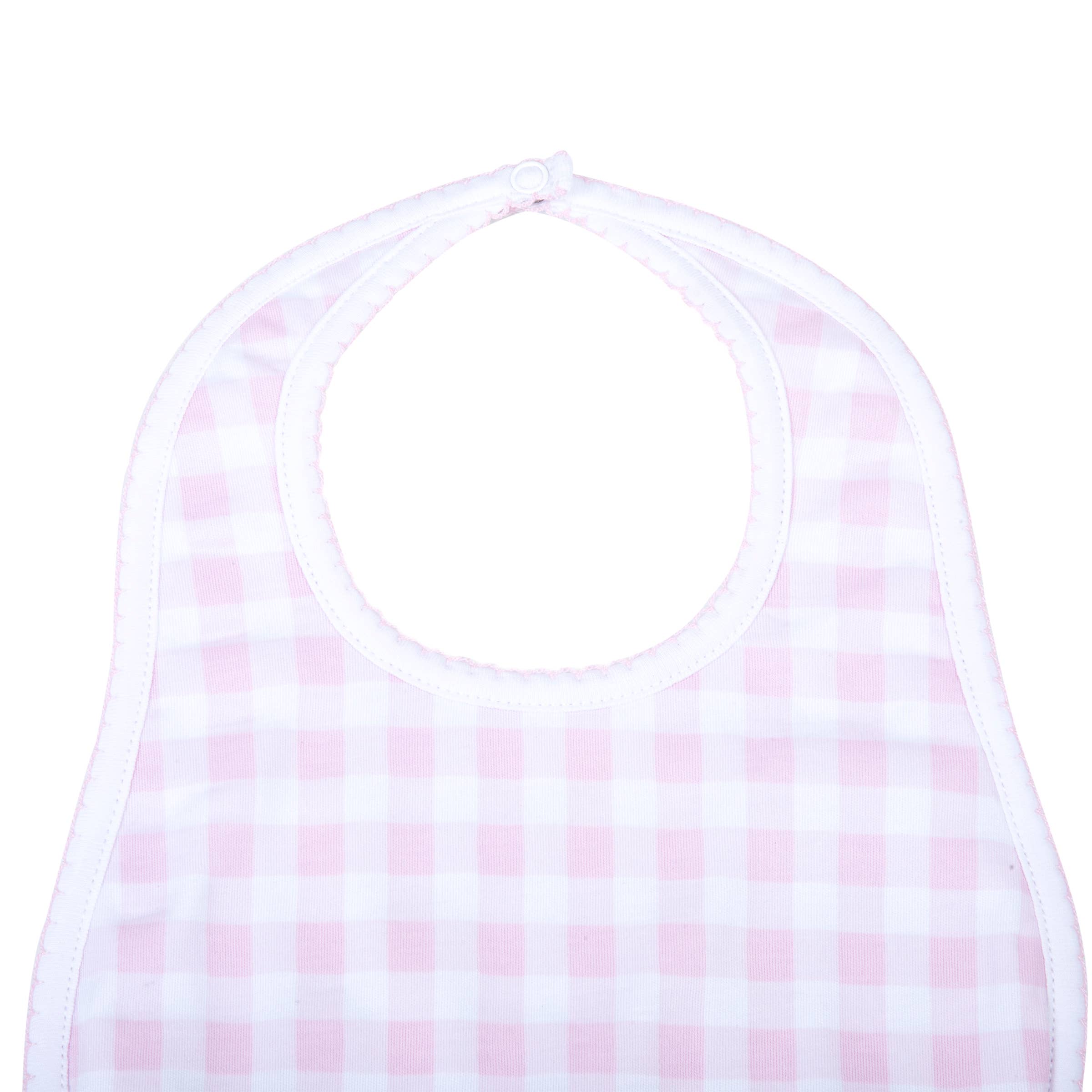 Baby Checks Bib - Pink