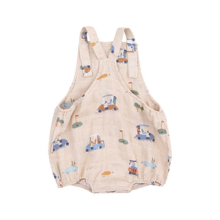 Angel Dear Golf Cart Cuties Oatmeal Sunsuit