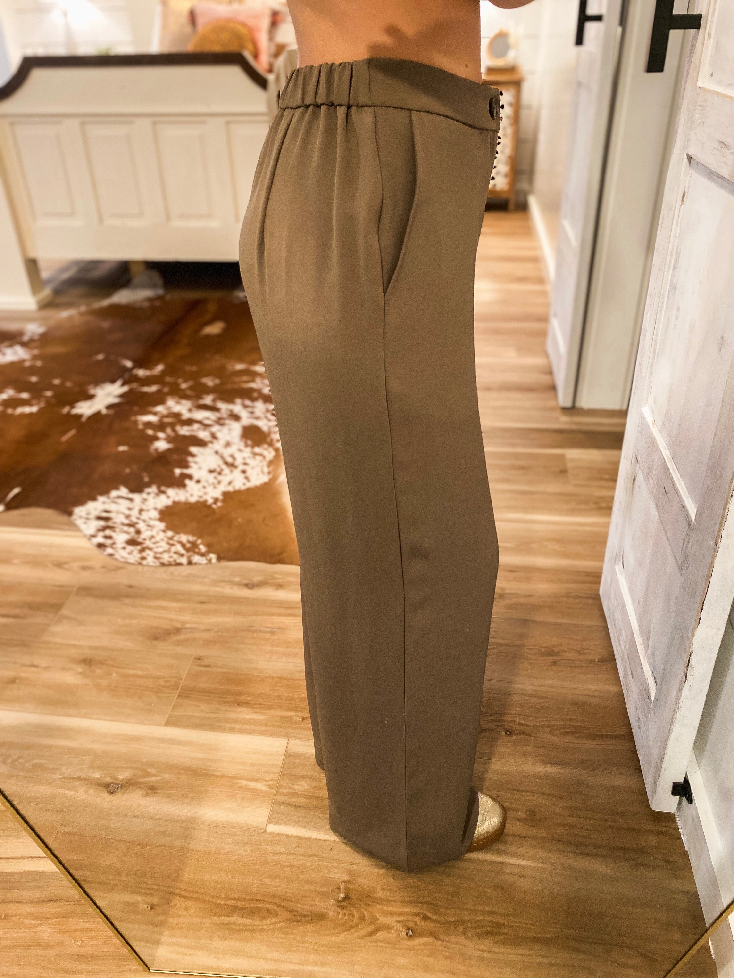 On New Time Mocha Trouser Pants