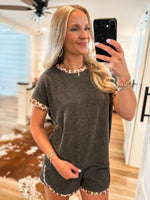 Load image into Gallery viewer, Have It Your Way Leopard Contrast Tee
