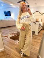 Load image into Gallery viewer, Telling Me Oatmeal Washed Lounge Pant
