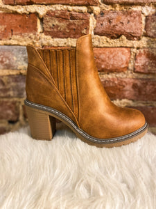 Boutique By Corkys Pecan Pie Camel Ankle Boots