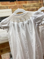 Load image into Gallery viewer, Girls Ivory Dressy Christening Sac
