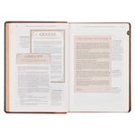 Load image into Gallery viewer, NLT, The Spiritual Growth Bible Faux Leather, Brown/Ginger
