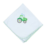 Load image into Gallery viewer, Tractor Tales Applique Receiving Blanket
