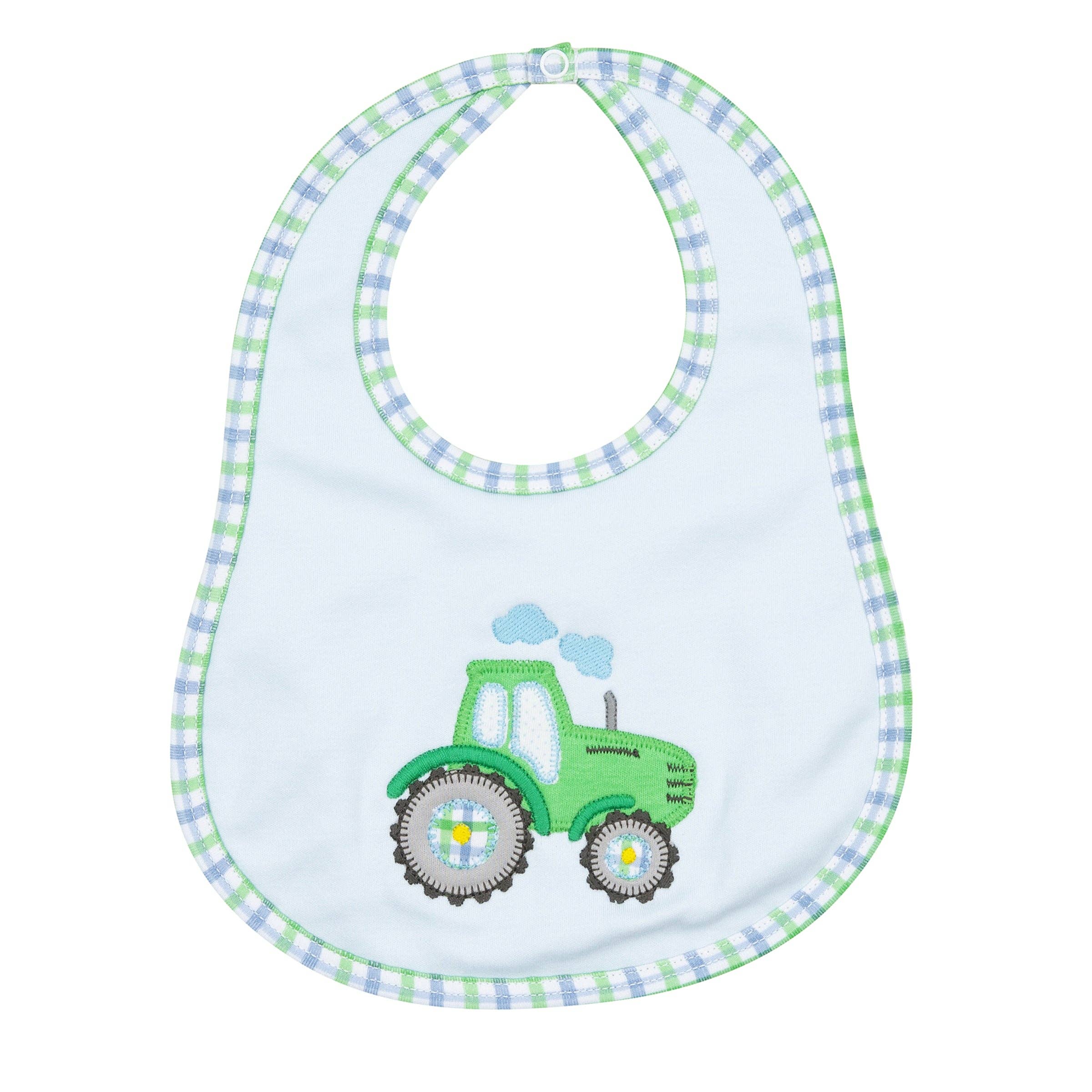 Tractor Tales Applique Bib