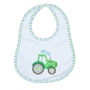 Tractor Tales Applique Bib