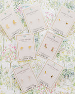 Load image into Gallery viewer, Screwback Stud Earrings - Daisy Cowgirl Boot
