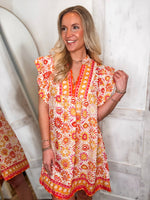 Load image into Gallery viewer, By Chance Pink Printed Mini Dress
