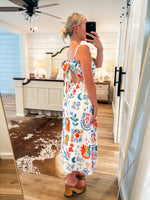Load image into Gallery viewer, Sundazed White Multi Floral Midi Dress
