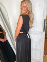 Load image into Gallery viewer, Reminding You Black Balloon Top &amp; Maxi Skirt
