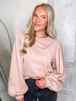 Load image into Gallery viewer, For Now Blush Sweatshirt Blouse
