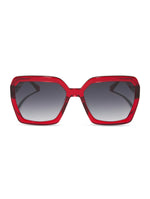 Load image into Gallery viewer, Sloane - Red Hot Summer + Grey Gradient DIFF Sunglasses
