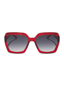 Sloane - Red Hot Summer + Grey Gradient DIFF Sunglasses