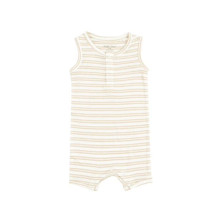 Angel Dear Sleeveless Stripe Shortie Romper