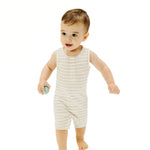 Load image into Gallery viewer, Angel Dear Sleeveless Stripe Shortie Romper
