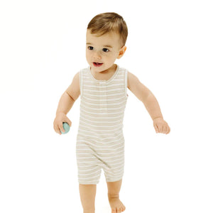 Angel Dear Sleeveless Stripe Shortie Romper
