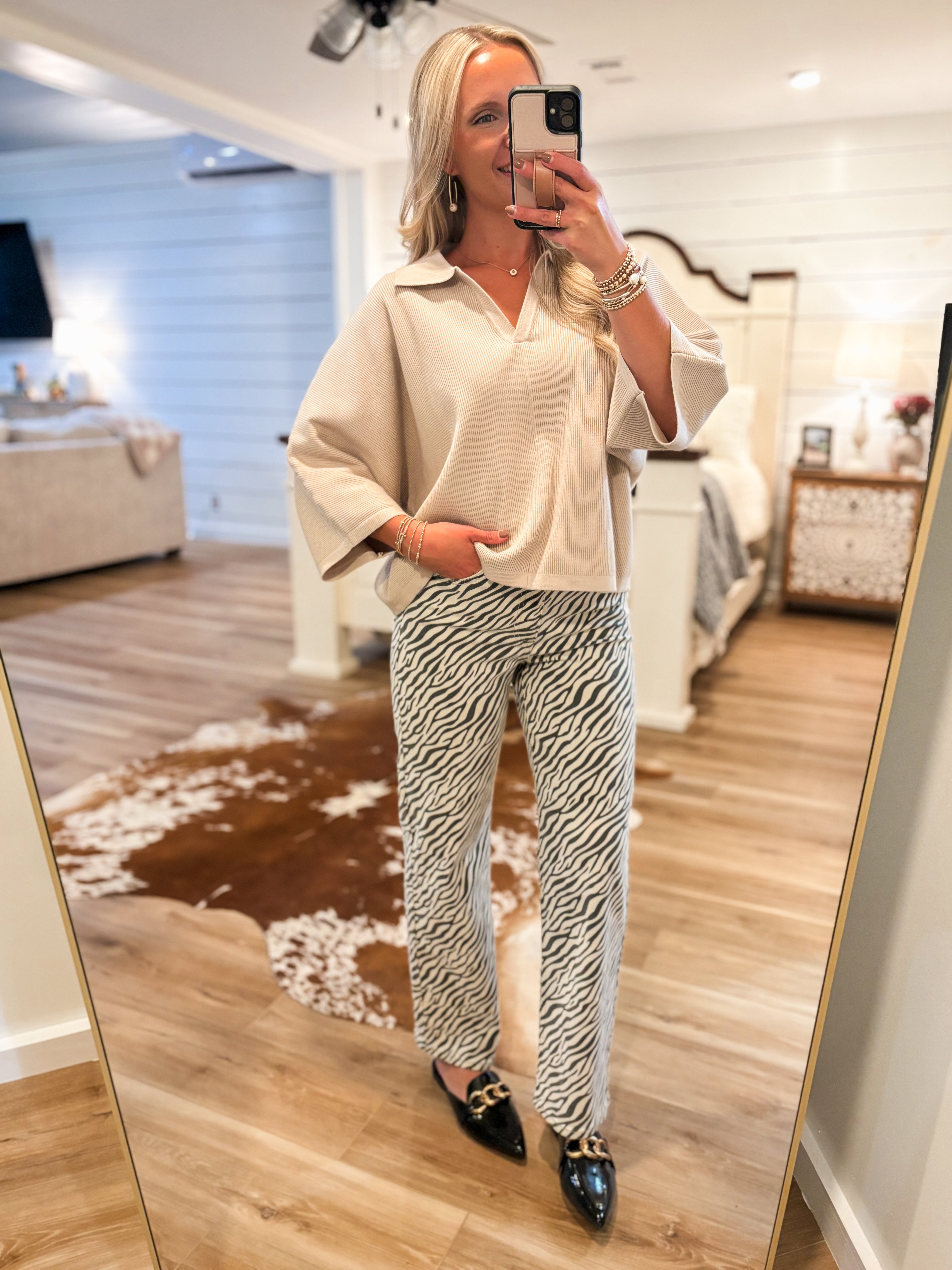 Part Ways Stone Knit Sweater