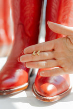 Load image into Gallery viewer, Screwback Stud Earrings - Daisy Cowgirl Boot
