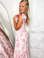 Load image into Gallery viewer, Perfect Potential Mauve Floral Midi Dress

