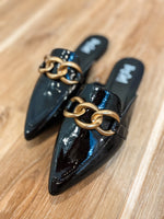 Load image into Gallery viewer, Playin For Keeps Black Corkys Mule
