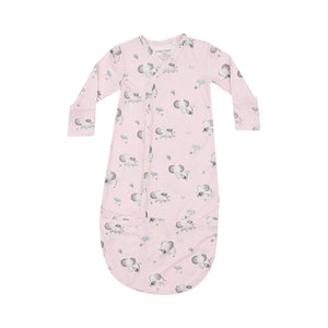 Angel Dear Gray Elephants Pink Bundle Gown