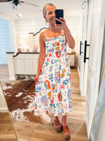 Load image into Gallery viewer, Sundazed White Multi Floral Midi Dress
