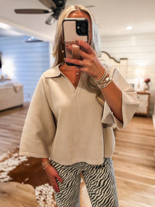 Part Ways Stone Knit Sweater