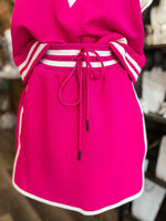 Load image into Gallery viewer, Off The Court Magenta Tank &amp; Skirt Set
