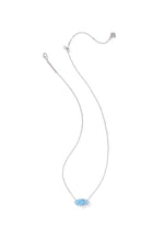 Load image into Gallery viewer, Lindy Rae Elisa Light Blue Opalite Silver Pendant Necklace
