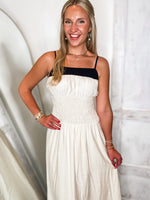 Load image into Gallery viewer, Plans Confirmed Cream Contrast Midi Dress
