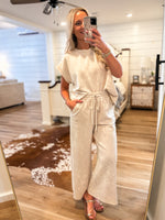 Load image into Gallery viewer, Becoming More Bone Mineral Washed Tee &amp; Lounge Pant Set
