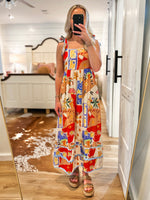 Load image into Gallery viewer, Tide&#39;s Turning Coral Printed Midi Dress
