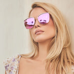 Load image into Gallery viewer, Vittoria - Gold Pink Rush Mirror Diff Sunglasses

