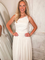Load image into Gallery viewer, Heaven Sent Ivory Drop Waist Maxi Dress
