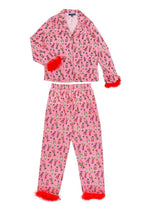 Load image into Gallery viewer, Nutcracker Feather Pink Simply Southern Pajama Set
