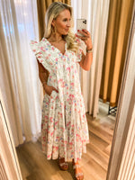 Load image into Gallery viewer, Sweet Thoughts Floral Midi Dress
