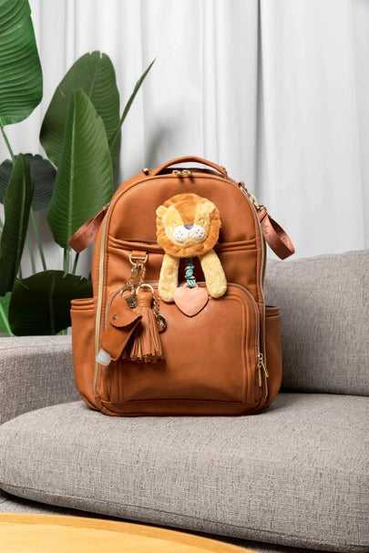 Cognac Boss Plus Itzy Ritzy Backpack Diaper Bag