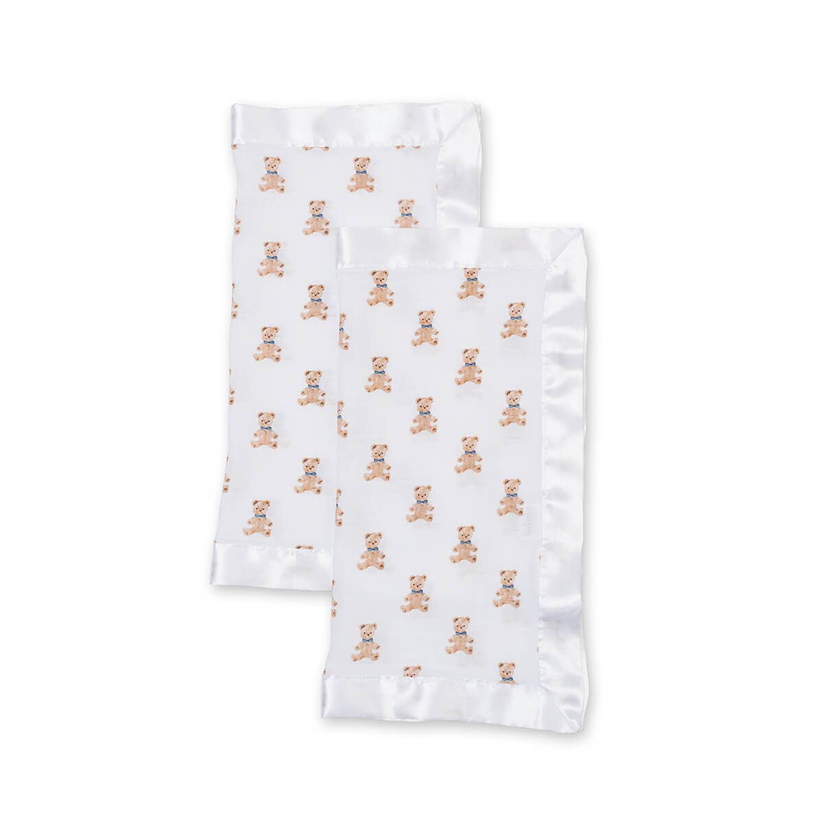 2-pack Muslin Security Blankets - Vintage Bears