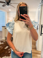 Load image into Gallery viewer, Take It Slow Pearl Studded Off White Blouse

