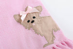 Load image into Gallery viewer, Pink Puppy Ruffle Skirt Dress
