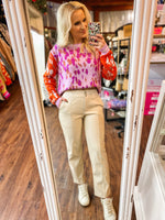 Load image into Gallery viewer, Out Of Town Ivory Faux Leather Cropped Pants
