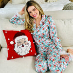 Load image into Gallery viewer, Santa Feather Simply Southern Pajama Set
