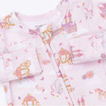 Load image into Gallery viewer, Angel Dear Princess Unicorns &amp; Castle Ruffle Footie
