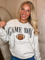 Load image into Gallery viewer, Game Day Simply Southern Gray Sweatshirt
