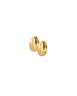 Load image into Gallery viewer, Huggie Earrings - Sunday Hoop Gold 10mm
