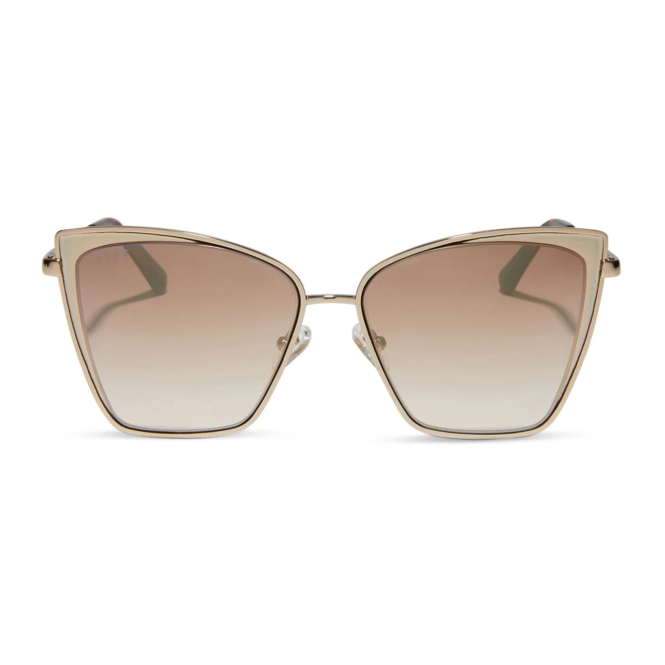 Becky - Gold + Flash Brown Gradient Diff Eyewear